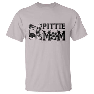 Pittie Mom T Shirt Funny Gift For Pitbull Lover TS12 Ice Gray Print Your Wear