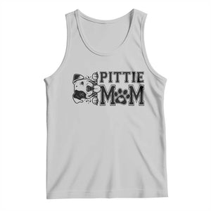 Pittie Mom Tank Top Funny Gift For Pitbull Lover TS12 Ash Print Your Wear
