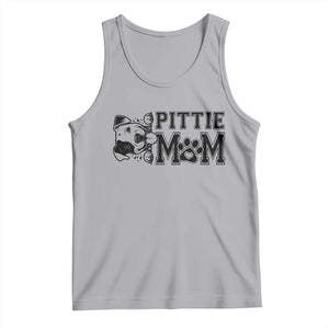 Pittie Mom Tank Top Funny Gift For Pitbull Lover TS12 Athletic Heather Print Your Wear