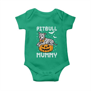Halloween Dog Lover Baby Onesie Funny Pitbull Mummy TS12 Irish Green Print Your Wear