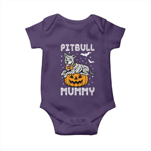 Halloween Dog Lover Baby Onesie Funny Pitbull Mummy TS12 Purple Print Your Wear