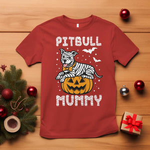 Halloween Dog Lover T Shirt Funny Pitbull Mummy TS12 Red Print Your Wear