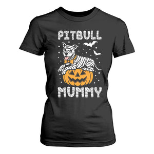 Halloween Dog Lover T Shirt For Women Funny Pitbull Mummy TS12 Black Print Your Wear