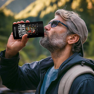 Christmas Pitbull 4 in 1 Can Cooler Tumbler Funny Merry Pitmas Tree Hug TS12 Print Your Wear