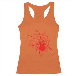 Red Black Widow Spider Racerback Tank Top Gothic Spider Web Vintage Horror Gift
