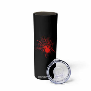 Red Black Widow Spider Skinny Tumbler Gothic Spider Web Vintage Horror Gift TS12 Print Your Wear