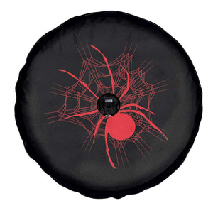Red Black Widow Spider Spare Tire Cover Gothic Spider Web Vintage Horror Gift TS12 Print Your Wear