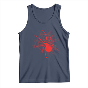 Red Black Widow Spider Tank Top Gothic Spider Web Vintage Horror Gift