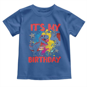 Dino Spider Its My 4th Birthday Toddler T Shirt Dinosaur Gift For Boys
