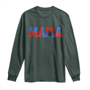 Spooky Mama Spider Web Long Sleeve Shirt Cute Halloween Mom Gift