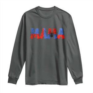Spooky Mama Spider Web Long Sleeve Shirt Cute Halloween Mom Gift