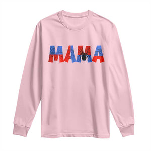 Spooky Mama Spider Web Long Sleeve Shirt Cute Halloween Mom Gift
