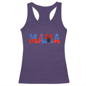 Spooky Mama Spider Web Racerback Tank Top Cute Halloween Mom Gift