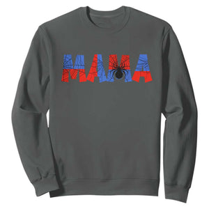 Spooky Mama Spider Web Sweatshirt Cute Halloween Mom Gift
