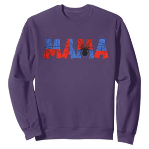 Spooky Mama Spider Web Sweatshirt Cute Halloween Mom Gift