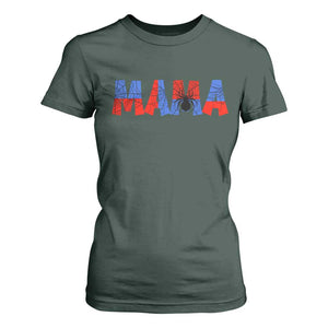 Spooky Mama Spider Web T Shirt For Women Cute Halloween Mom Gift