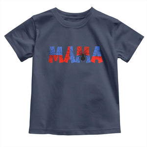 Spooky Mama Spider Web Toddler T Shirt Cute Halloween Mom Gift