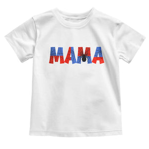 Spooky Mama Spider Web Toddler T Shirt Cute Halloween Mom Gift