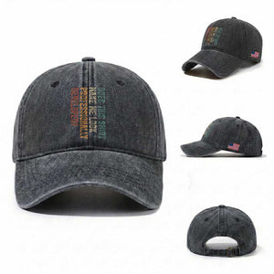 Does This Make Me Look Professionally Developed Washed Cotton Baseball Cap Funny Sarcastic