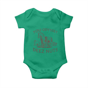 Funny You Odyssey Deez Nuts Trojan Horse Baby Onesie Ancient Greek History Meme Humor Gift