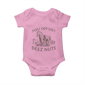 Funny You Odyssey Deez Nuts Trojan Horse Baby Onesie Ancient Greek History Meme Humor Gift