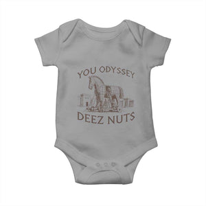 Funny You Odyssey Deez Nuts Trojan Horse Baby Onesie Ancient Greek History Meme Humor Gift