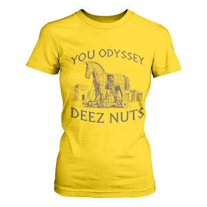 Funny You Odyssey Deez Nuts Trojan Horse T Shirt For Women Ancient Greek History Meme Humor Gift
