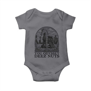 Funny You Odyssey Deez Nuts Trojan Horse Baby Onesie Ancient Greek History Gift