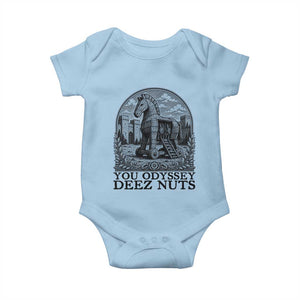 Funny You Odyssey Deez Nuts Trojan Horse Baby Onesie Ancient Greek History Gift