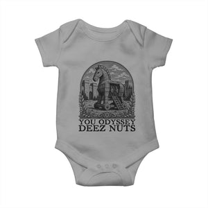 Funny You Odyssey Deez Nuts Trojan Horse Baby Onesie Ancient Greek History Gift