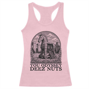 Funny You Odyssey Deez Nuts Trojan Horse Racerback Tank Top Ancient Greek History Gift