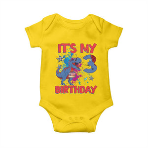Dino Spider Its My 3rd Birthday Baby Onesie Dinosaur Gift For Boys