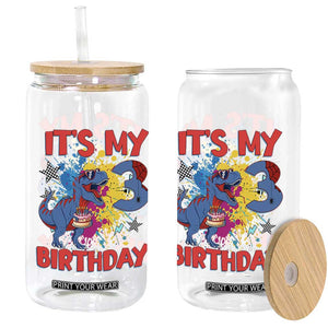 Dino Spider Its My 3rd Birthday Glass Can Dinosaur Gift For Boys TS12 Print Your Wear