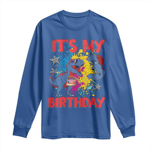 Dino Spider Its My 3rd Birthday Long Sleeve Shirt Dinosaur Gift For Boys