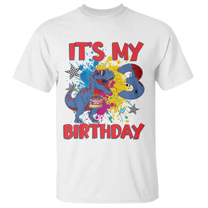 Dino Spider Its My 3rd Birthday T Shirt Dinosaur Gift For Boys