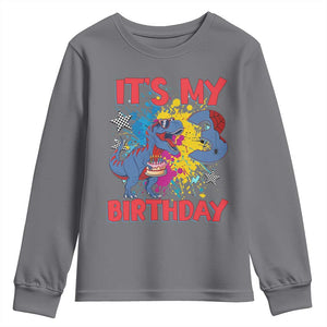 Dino Spider Its My 3rd Birthday Youth Sweatshirt Dinosaur Gift For Boys