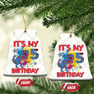 Dino Spider Its My 5th Birthday Ceramic Ornament Dinosaur Gift For Boys