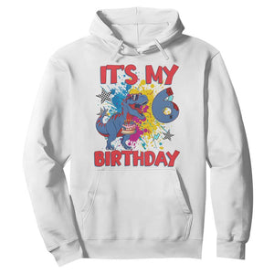 Dino Spider Its My 6th Birthday Hoodie Dinosaur Gift For Boys