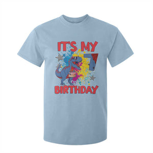Dino Spider Its My 7th Birthday T Shirt For Kid Dinosaur Gift For Boys