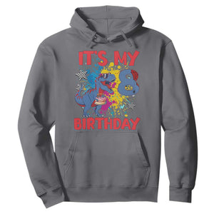 Dino Spider Its My 8th Birthday Hoodie Dinosaur Gift For Boys
