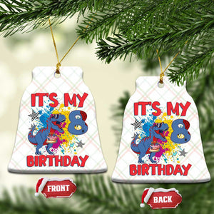 Dino Spider Its My 8th Birthday Ceramic Ornament Dinosaur Gift For Boys