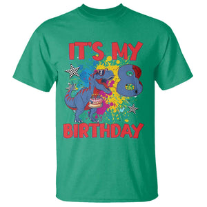 Dino Spider Its My 8th Birthday T Shirt Dinosaur Gift For Boys