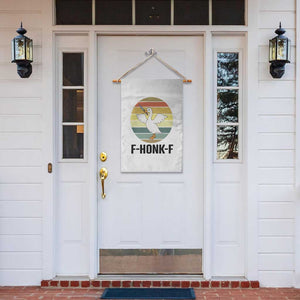 F Honk F Goose With Knife Garden Flag Funny Chaotic Meme Gift TS12 Print Your Wear