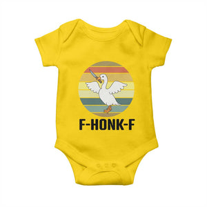 F Honk F Goose With Knife Baby Onesie Funny Chaotic Meme Gift TS12 Daisy Print Your Wear