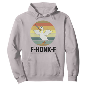 F Honk F Goose With Knife Hoodie Funny Chaotic Meme Gift TS12 Ice Gray Print Your Wear
