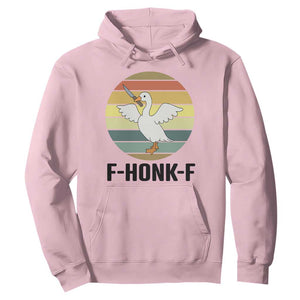 F Honk F Goose With Knife Hoodie Funny Chaotic Meme Gift TS12 Light Pink Print Your Wear