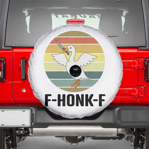 F Honk F Goose With Knife Spare Tire Cover Funny Chaotic Meme Gift TS12 White Print Your Wear