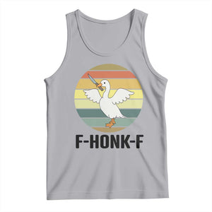 F Honk F Goose With Knife Tank Top Funny Chaotic Meme Gift TS12 Athletic Heather Print Your Wear