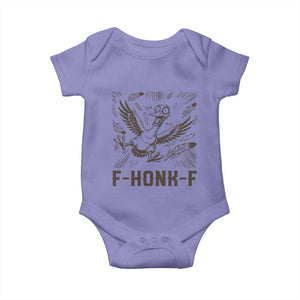 F Honk F Goose Lover Baby Onesie Funny Silly Chaotic Gift TS12 Violet Print Your Wear