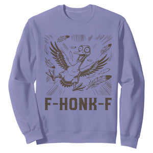 F Honk F Goose Lover Sweatshirt Funny Silly Chaotic Gift TS12 Violet Print Your Wear